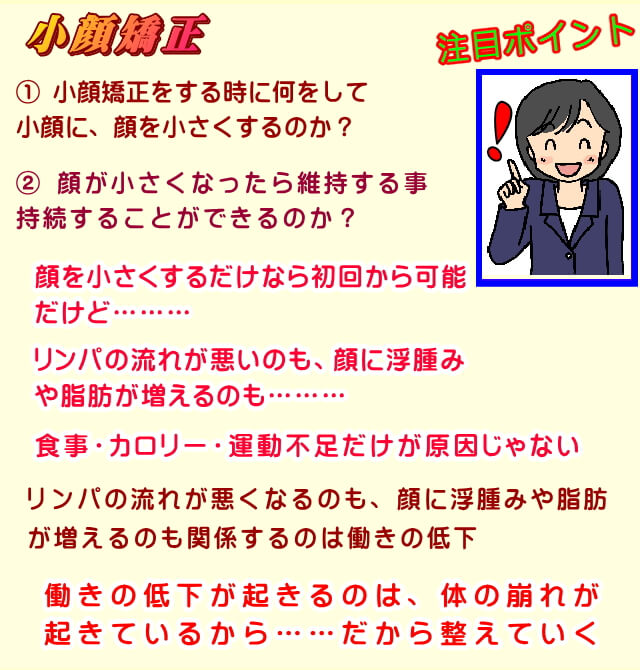 顔を小さくするなら顔に浮腫みや脂肪が増えた原因を見つけ出すこと