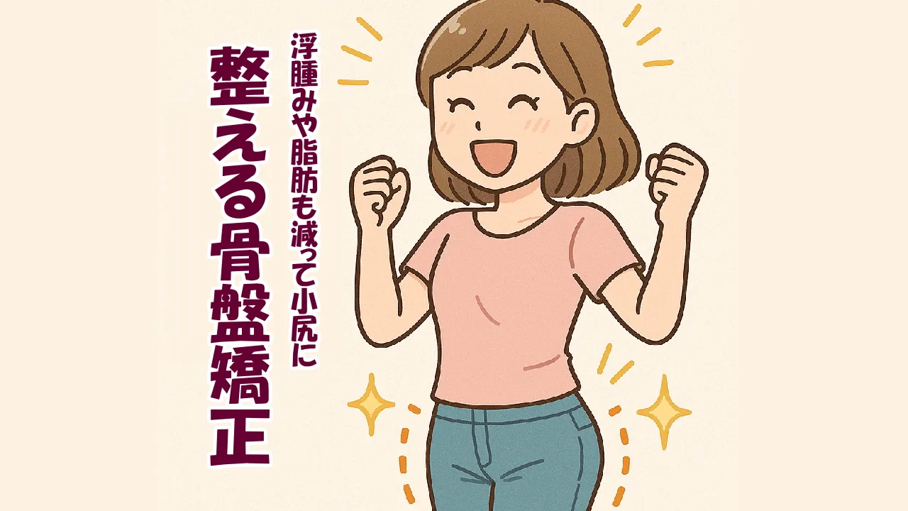 整える骨盤矯正だから自然に小さくなる