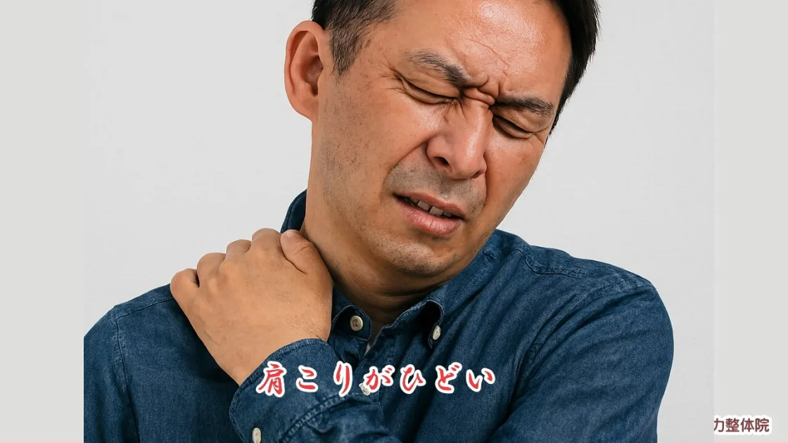 肩こりでつらい