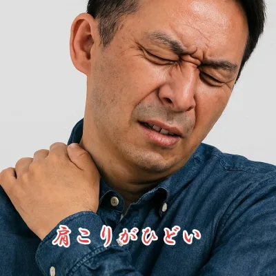 肩こりでつらい