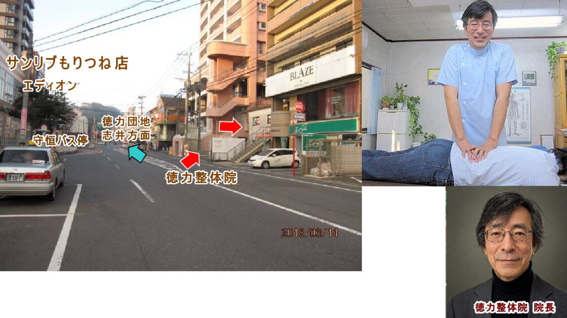 北九州市・小倉の36年の経験がある徳力整体院は肩こり、腰痛、頭痛、生理痛、便秘、膝の痛み、首のコリの施術