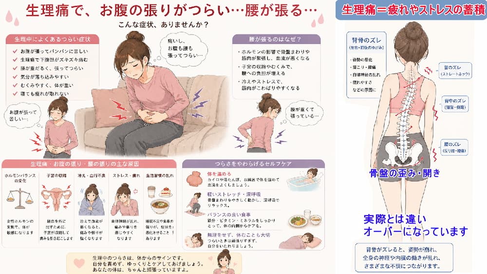 生理痛になるのは原因から改善する。北九州市・小倉の徳力整体院。